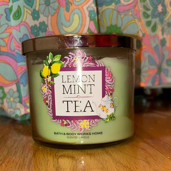 Bath & Body Works Other - BBW Lemon Mint Tea 3-wick Candle